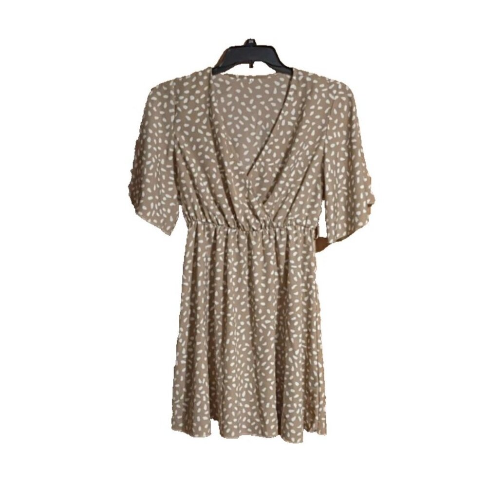 Women's Unbranded Mini Dress Flutter Sleeve Size M
